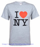 Grey I Love NY Tee Shirt