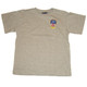 FDNY Embroidered Patch Ash Kids Tee - flat