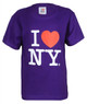 I Love NY "Classic" Purple Kids Tee
