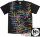 NYC Subway Map Black Mens Tee