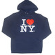 I Love NY Crewneck Sweatshirt - Officially Licensed, Soft Cotton Blend, Screen Print Logo (Unisex)