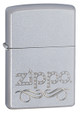 Zippo Scroll Satin Chrome Zippo