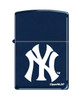 NY Yankees Logo Navy Matte Zippo