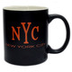 NYC Orange Font Black Matte 11oz Mug