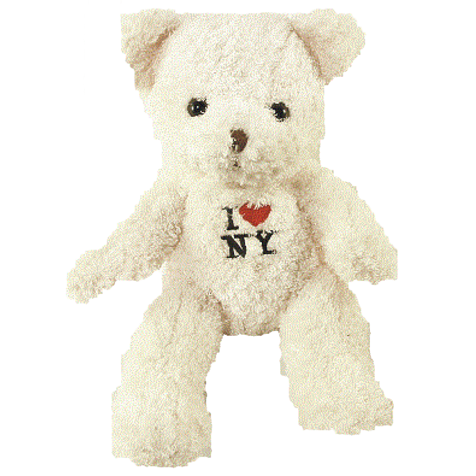 I Love NY Brown Small Sized Plush Teddy Bear