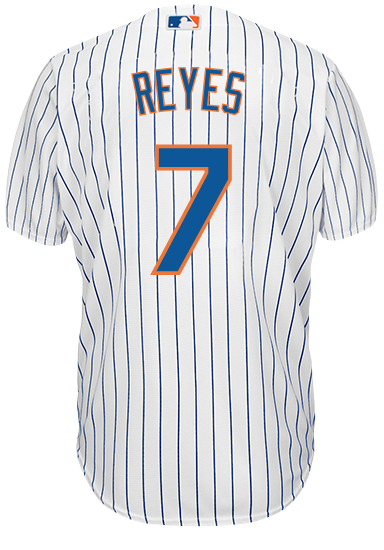 Jose Reyes New York Mets Men's Backer T-Shirt - Ash