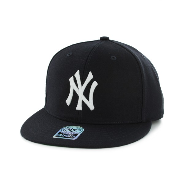 Navy blue Yankees hat, Velcro latched in the back