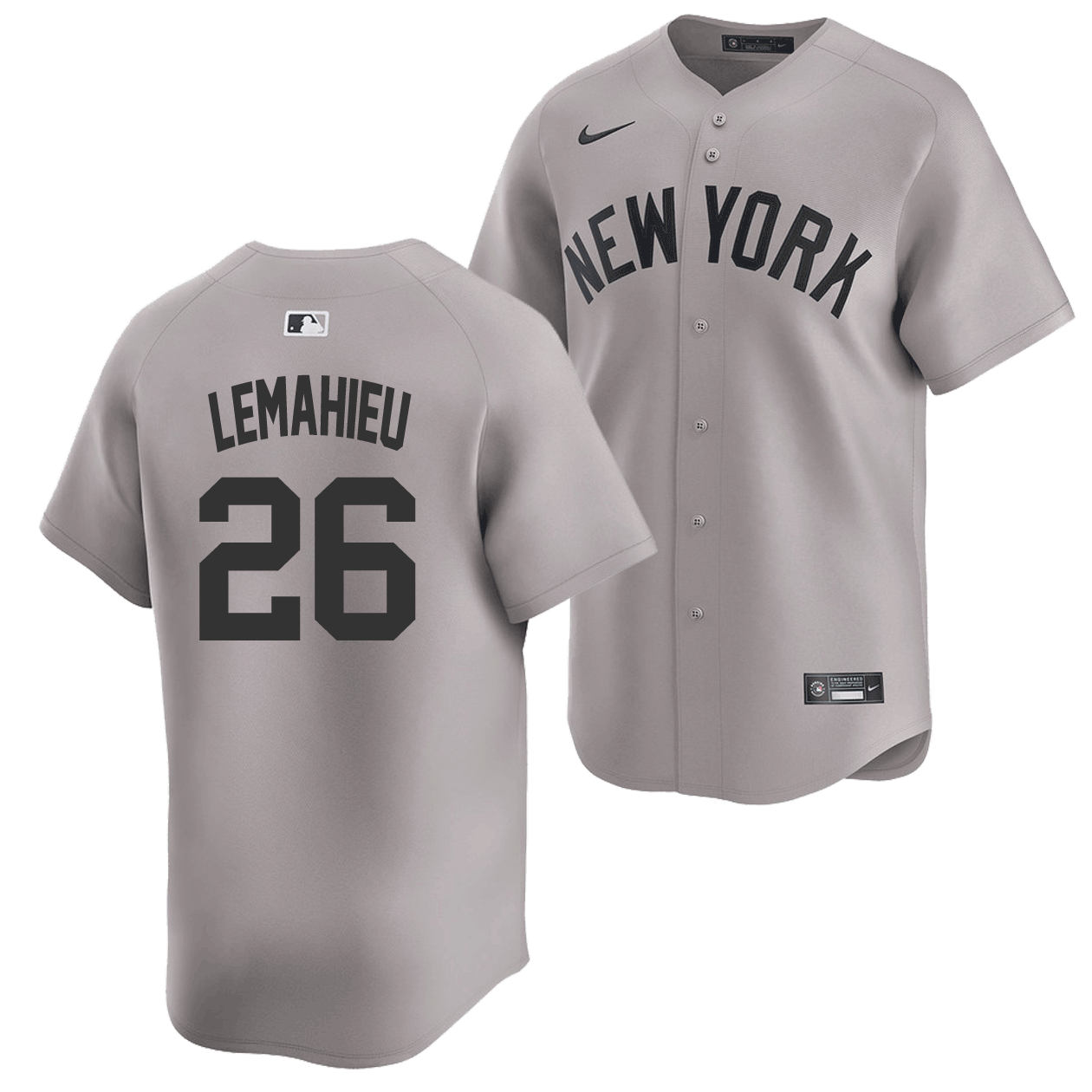 DJ Lemahieu Jersey - NY Yankees Limited Adult Road Jersey