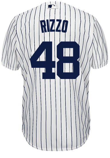 Men's 48 Yankees Anthony Rizzo Replica Gray Baseball Jersey Fan Made