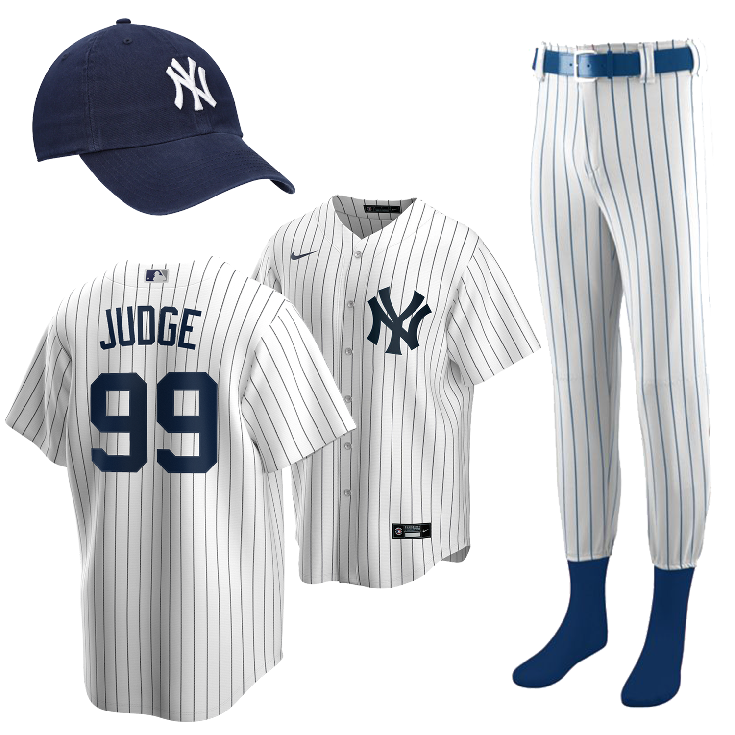 Outerstuff Aaron Judge Kids Replica New York Yankees Jersey - Pinstripe Pinstr / S