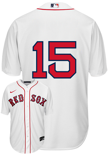 boston red sox baseball dustin pedroia shirt jersey adult medium great shab  