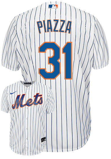 Men's Nike Mike Piazza White New York Mets Home Cooperstown Collection Player Jersey