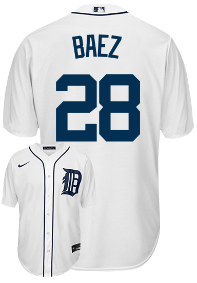 Javier Baez Youth Detroit Tigers Road Jersey - Gray Replica