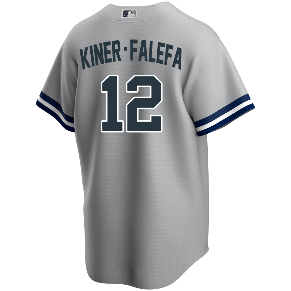 Fanmade New York Yankees #12 Isiah Kiner-Falefa Navy 3D Print Baseball Shirt