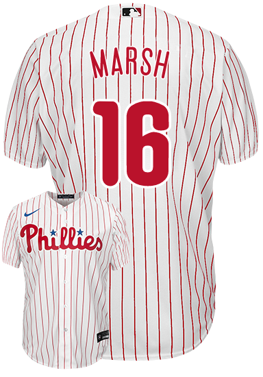 Brandon Marsh Youth Jersey - Philadelphia Phillies Replica Kids Home Jersey