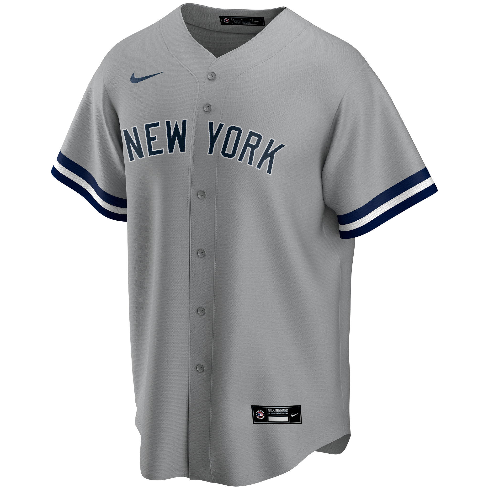 Jake Bauers No Name Road Jersey - NY Yankees Number Only Replica Adult Road  Jersey