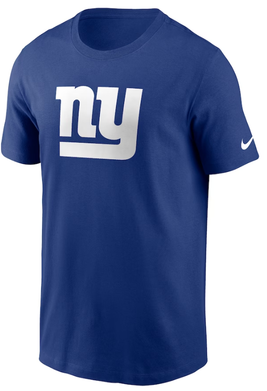 Nike Youth New York Giants Logo Blue Cotton T-Shirt