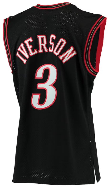 【正規品】ALLEN IVERSON 2000-01 ユニフォームジャージ Philadelphia 76ers Allen Iverson Mitchell Ness White 2000-01
