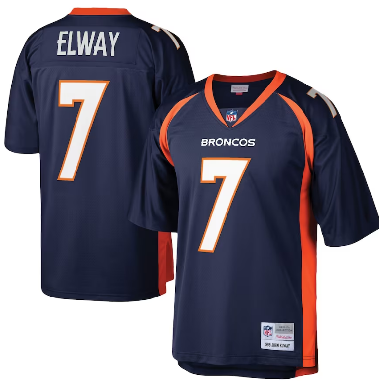 John Elway Throwback Jersey - Blue Denver Broncos Adult Legacy