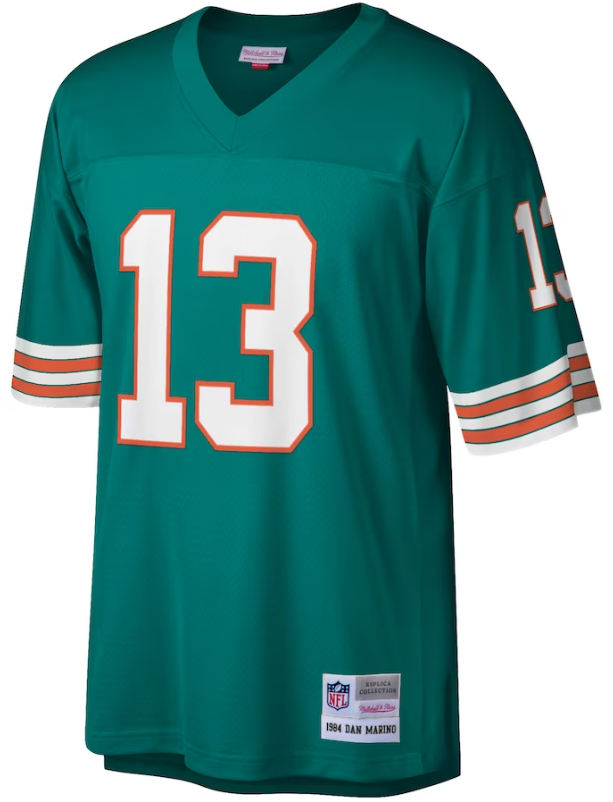 売れ筋商品|||ミッチェル&ネス カットソー トップス レディース Women's Dan Marino Aqua Miami Dolphins 1984 Legacy Replica Jersey Aqua Men's Mitchell & Ness Dan Marino Aqua Miami Dolphins 1984