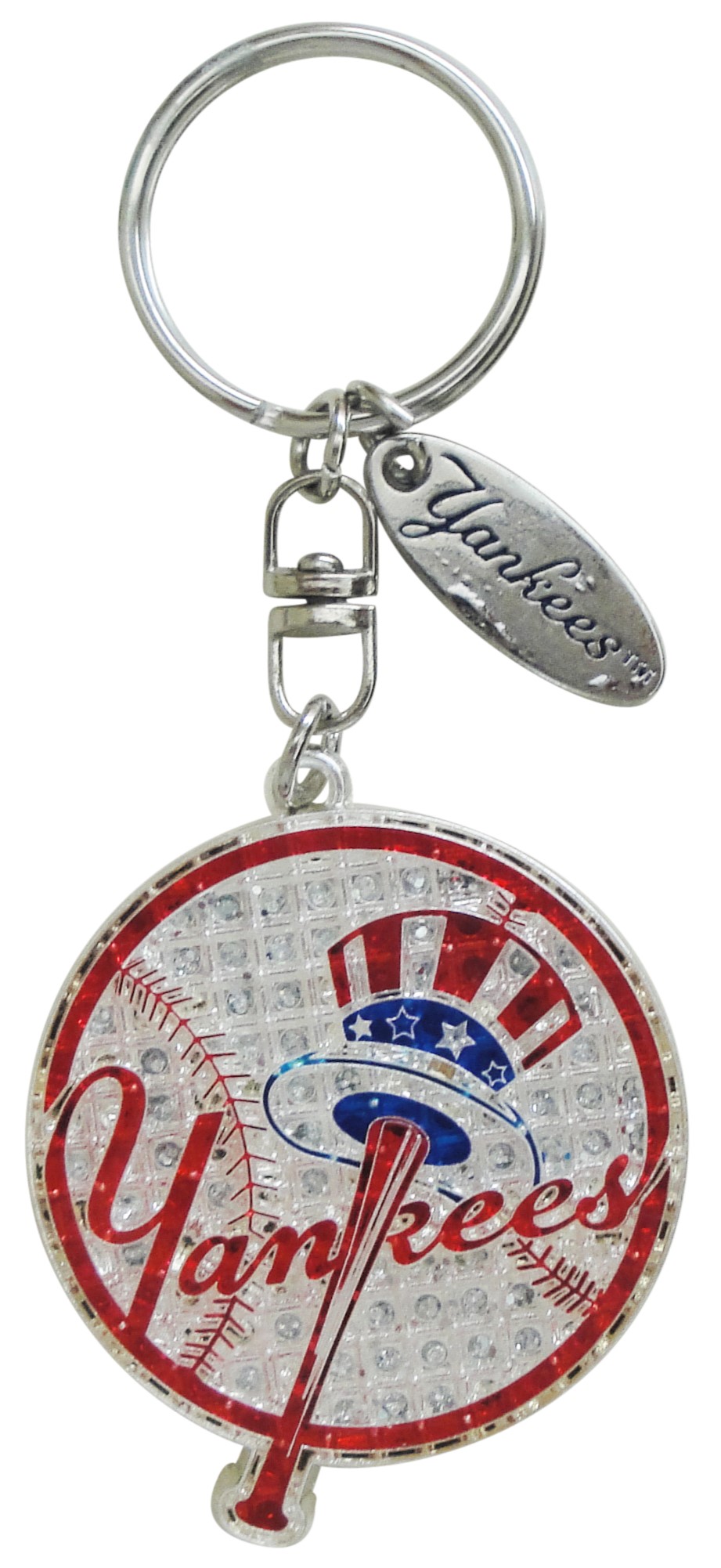 ny-yankees-bling-keychain-team-logo