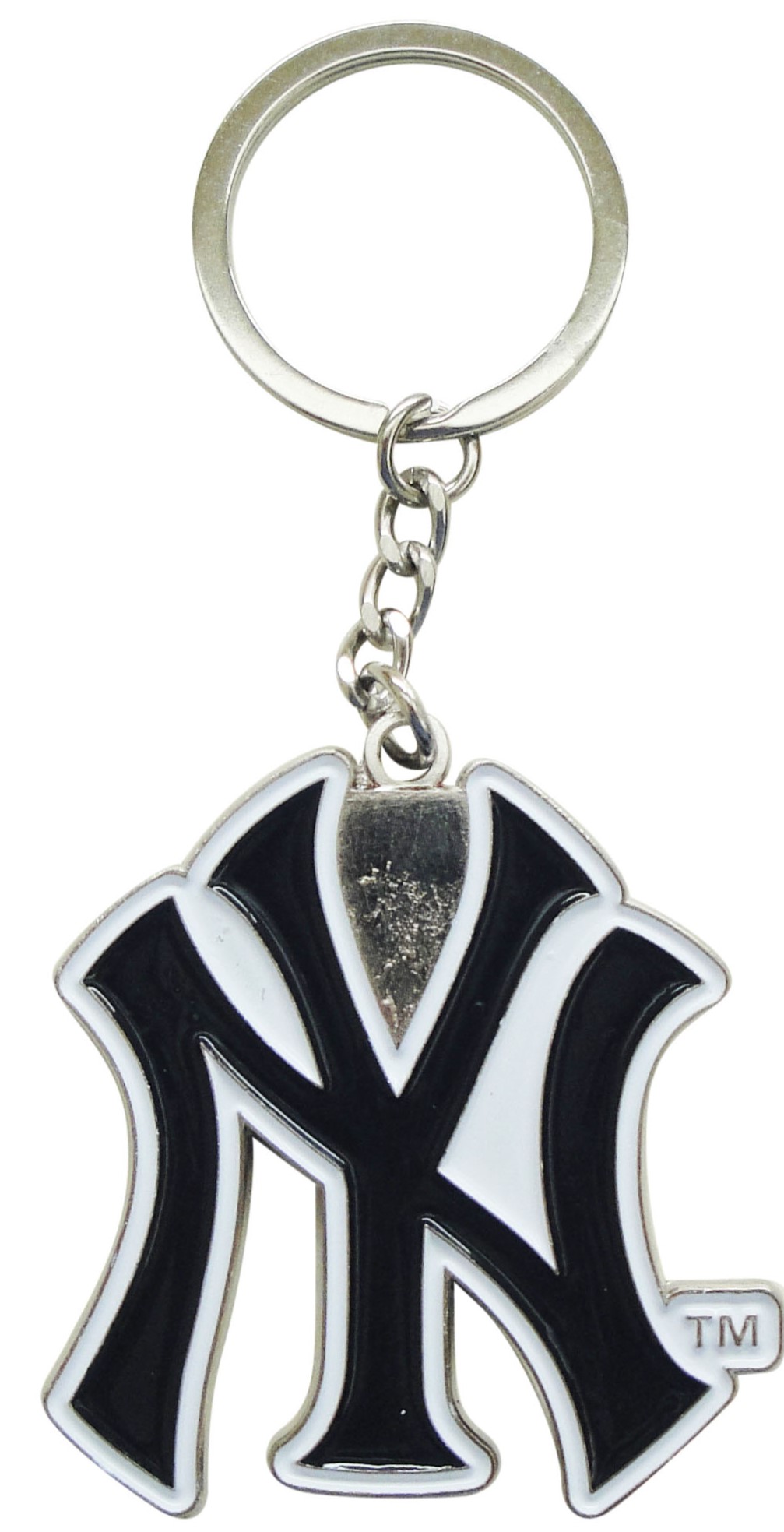 NY Yankees Metal Keychain - NY logo