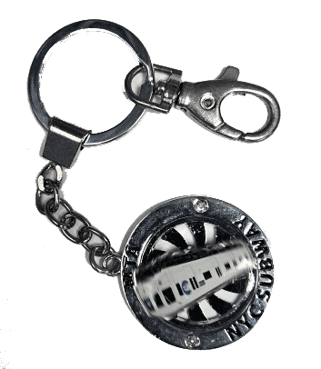 NYC Subway Rotating Keyring