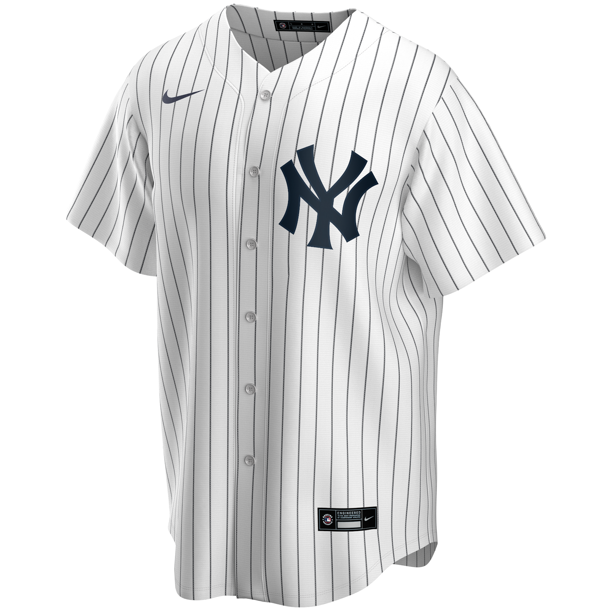 Men's Nike Yogi Berra New York Yankees Cooperstown Collection Navy Pinstripe  Jersey