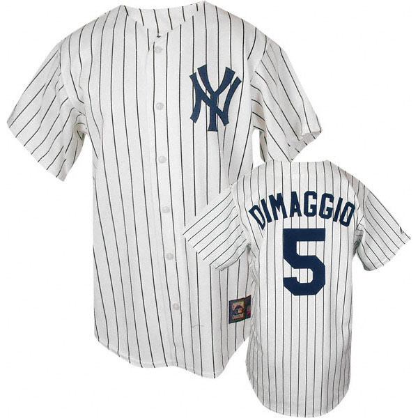 Custom Vintage MLB New York Yankees Joe Dimaggio Centennial Jersey