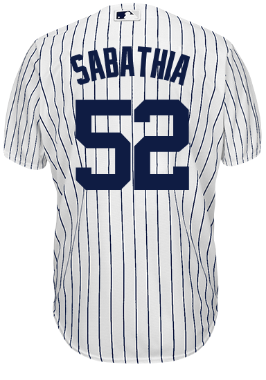 C.C. Sabathia NY Yankees Replica Road Jersey