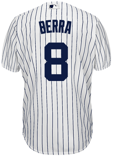 Men’s Nike Yogi Berra New York Yankees Cooperstown Collection Navy  Pinstripe Jersey