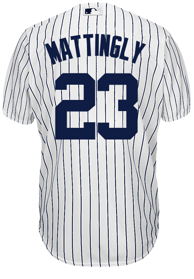 DON MATTINGLY COOPERSTOWN YANKEES MENS NAME NUMBER SHIRT JERSEY SEWN LOGO