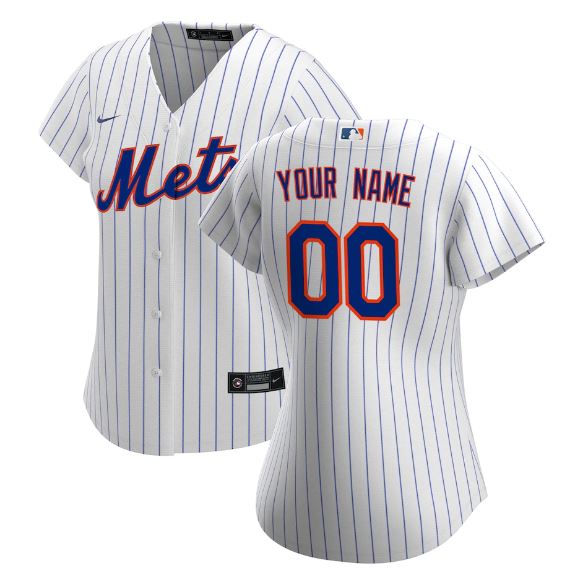 NY Mets Replica Personalized Kids Home Jersey