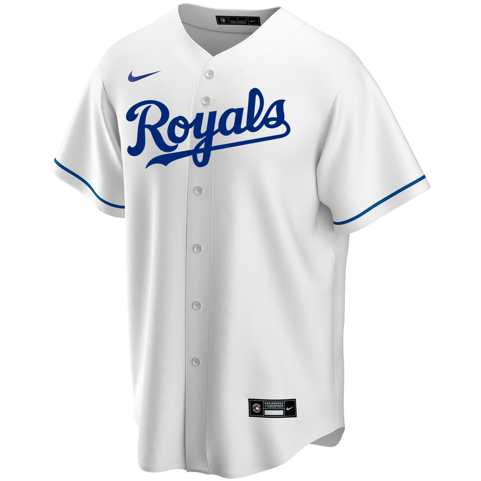 Men’s Kansas City Royals White Replica 2020 Home Custom Jersey