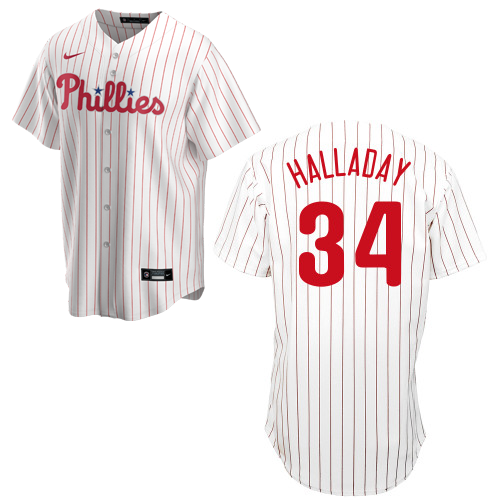 Roy Halladay Signed Philadelphia Phillies Home Jersey - JSA LOA on