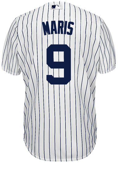 NY Yankees Legend Roger Maris #9 THROWBACK Mens XL Baseball Jersey