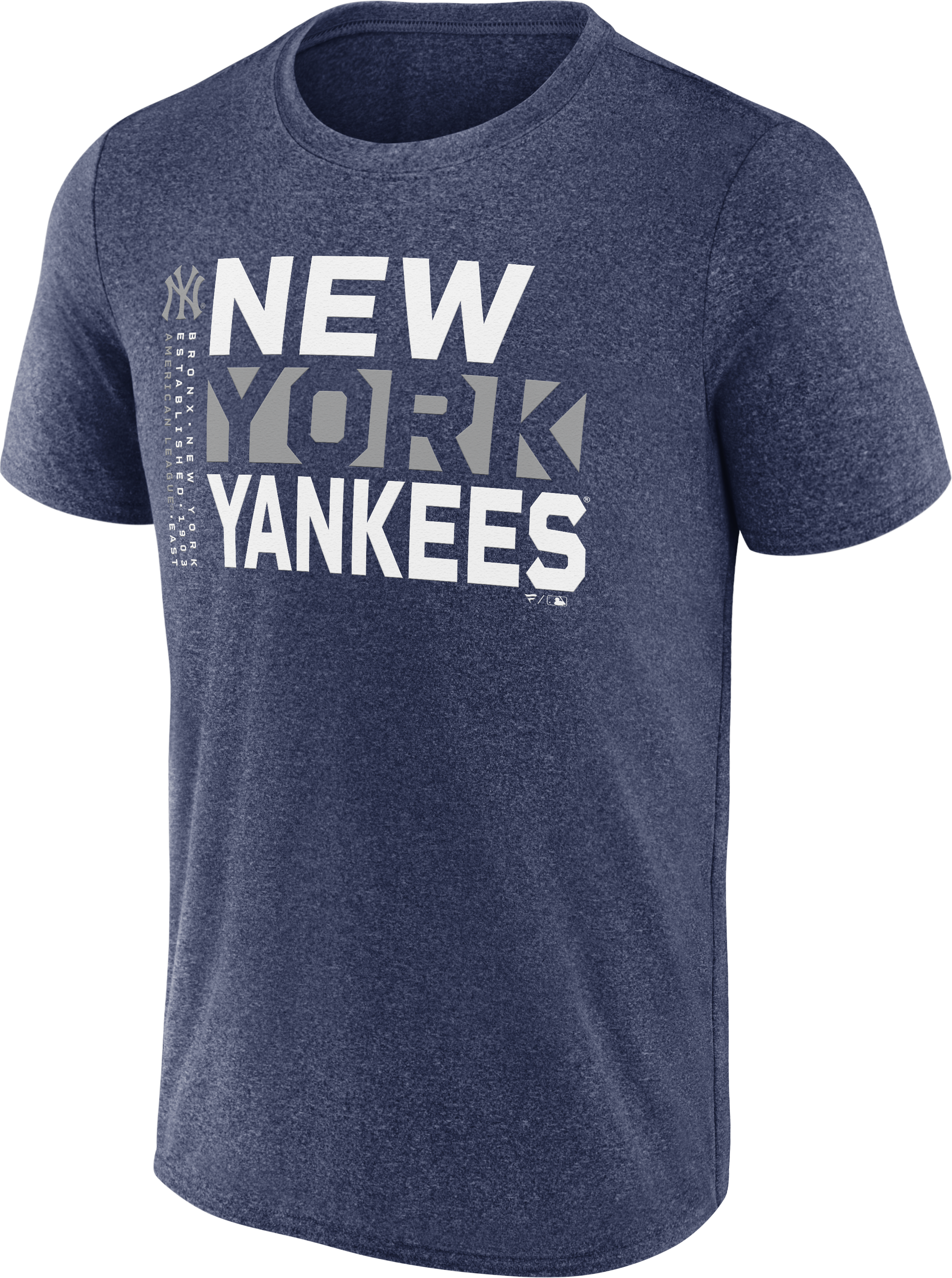 NY Yankees Shoot for the Sky Navy Adult Dri-Fit T-shirt