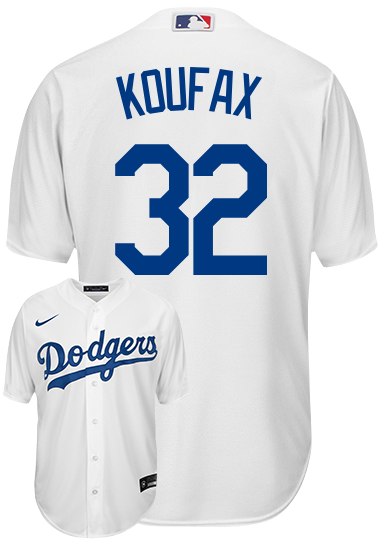 Sandy Koufax Youth Jersey - Dodgers Cooperstown Kids Home Jersey