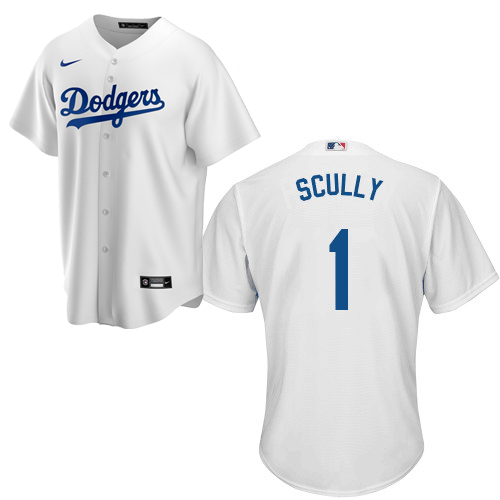 Framed Autographed/Signed Vin Scully 33x42 LA White Baseball Jersey PS –  Super Sports Center