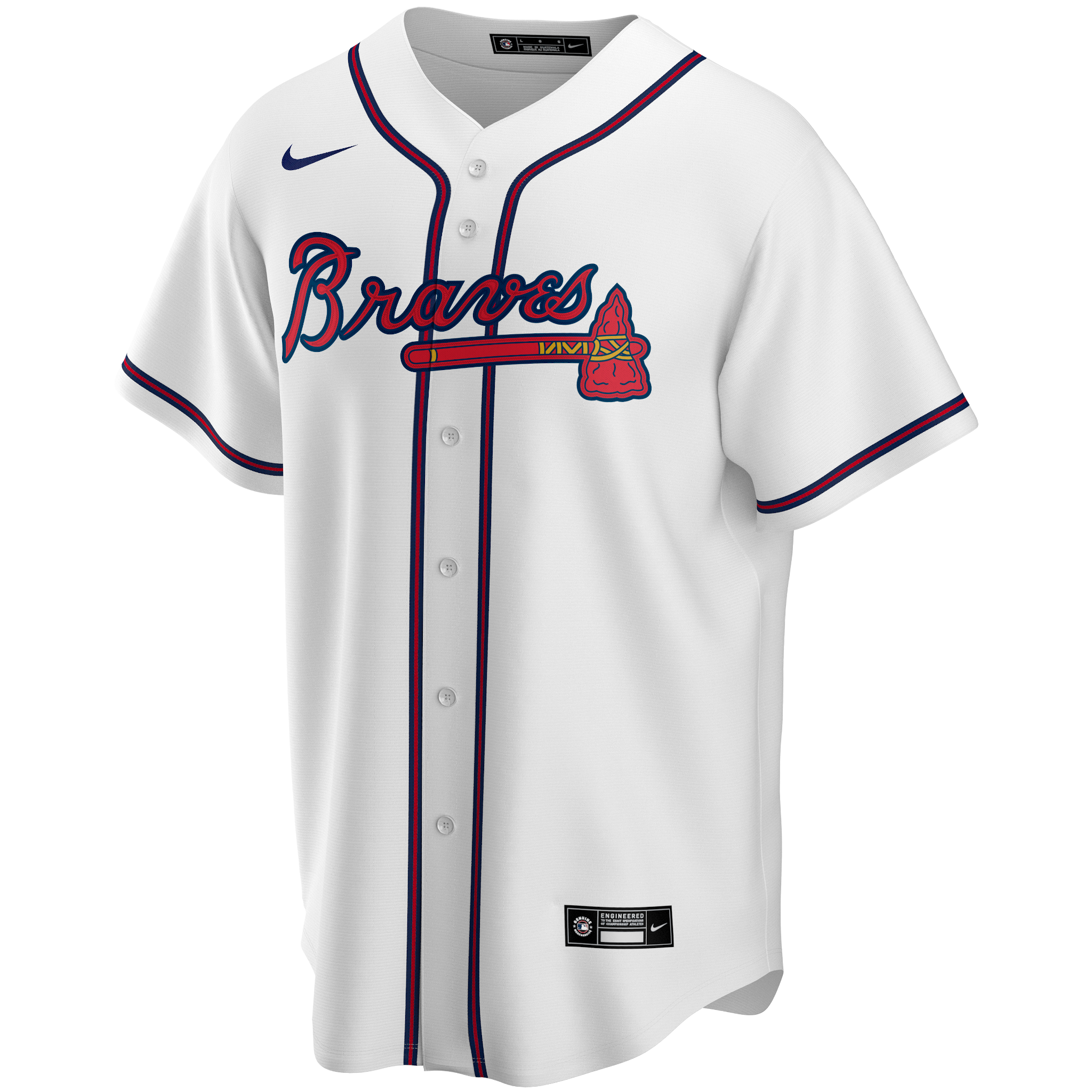 Atlanta Braves Baseball Jersey Onesie - Free Shipping - Shop Now