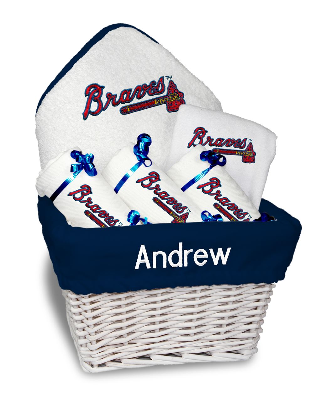 Atlanta Braves burp cloth, Baseball baby gift, Baby Boy Gift, Baby