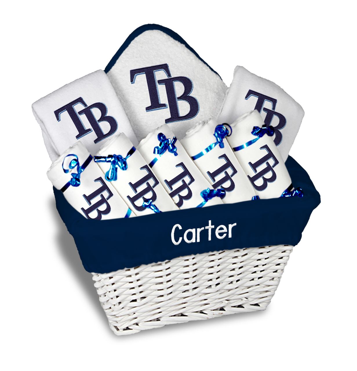 Personalized MLB Milwaukee Brewers Baby Gift Basket Bibs 