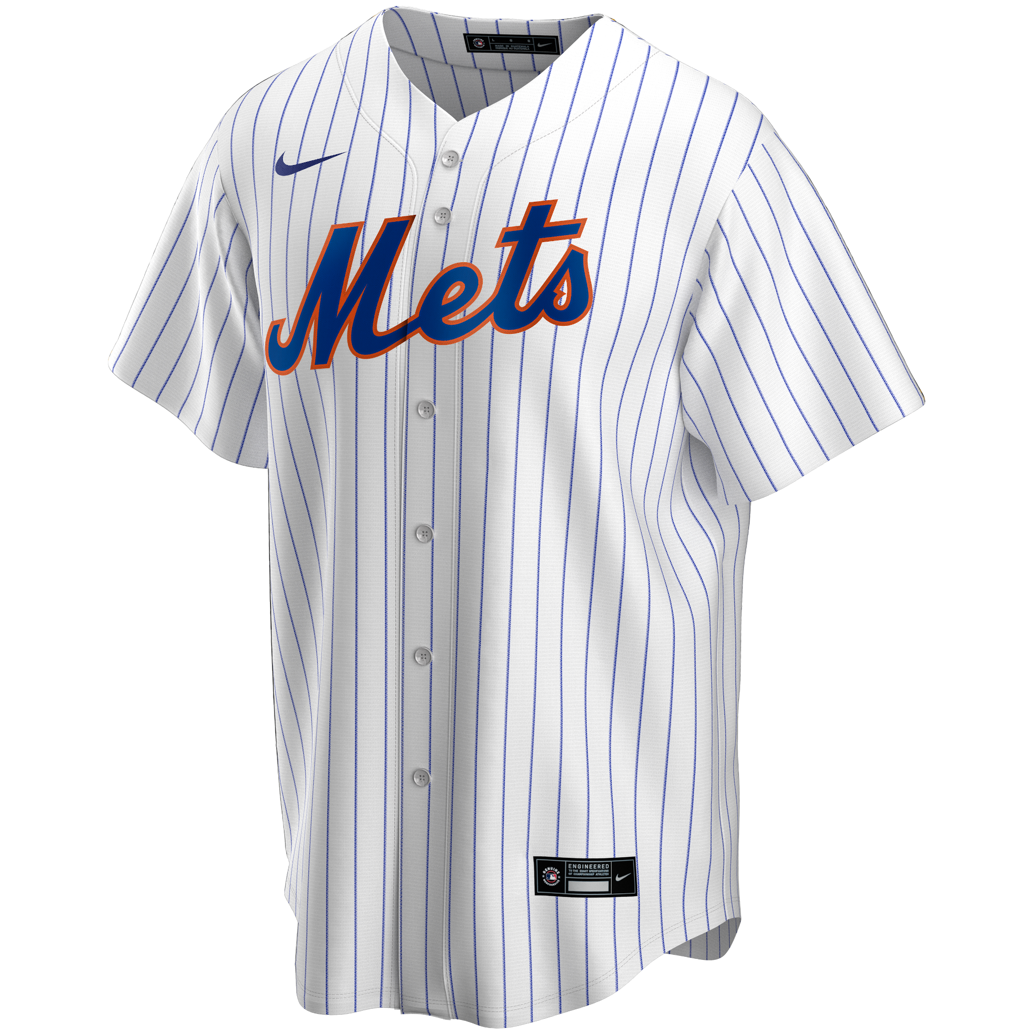 New York Mets Jersey XL White Pinstripe Cotton Blank Giveaway Retro MLB  Apparel