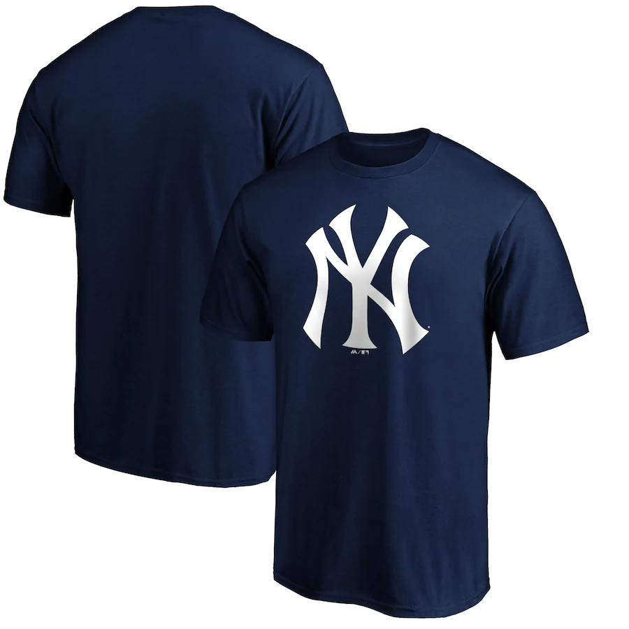 Klew MLB Men's New York Yankees Big Graphics Pocket Logo Tee T-Shirt, Gray Small