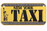 Taxi Cab Bike Plate photo
