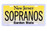 Sopranos NJ License Plate photo