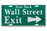 Wall Street Exit Sign photo