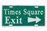 Times Square Exit Sign photo