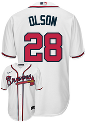 Matt Olson Atlanta Braves Youth Red Roster Name & Number T-Shirt 