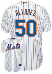 Mets make it way too hard to get an authentic Alvarez jersey. Good